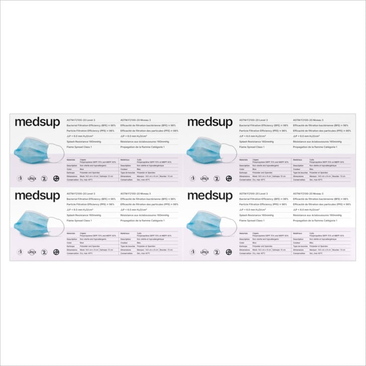 Medsup Pediatric Procedure Masks 200 masks