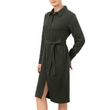 Kersh Women's Textured Jacquard Long Sleeve Dress