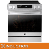 Kenmore 30 in. 5 cu ft. Stainless Steel Digital Control Induction Range with True Convection and Air Fry